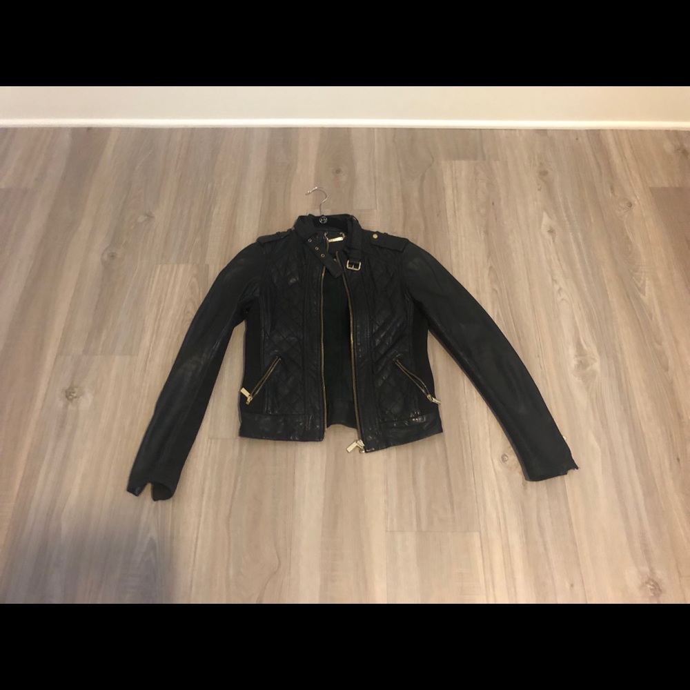 Michael by Michael Kors Quilted Leather Jacket - Picture 2 of 8